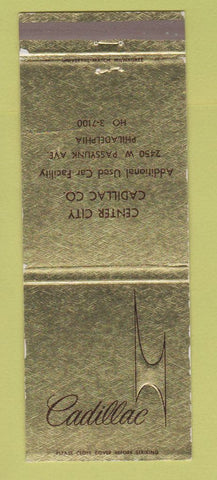 Matchbook Cover - Cadillac Center City Philadelphia PA WEAR