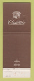 Matchbook Cover - Cadillac McNevin Berkeley CA