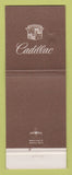 Matchbook Cover - Cadillac Paul Weaver Buick New Philadelphia OH