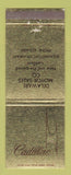 Matchbook Cover - Cadillac Delaware Motors Wilmington DE