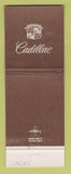 Matchbook Cover - Cadillac Long St Paul MN WEAR