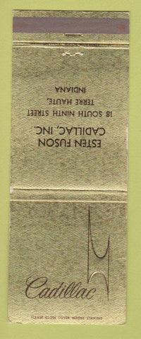 Matchbook Cover - Cadillac Esten Fuson Terre Haute IN WEAR