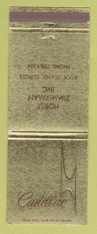 Matchbook Cover - Cadillac Horst Zimmerman Rock Island IL