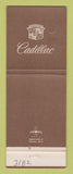 Matchbook Cover - Cadillac Krebs Buick Pontiac GMC Vernon TX