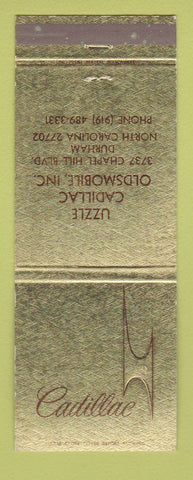 Matchbook Cover - Cadillac Uzzle Oldsmobile Durham NC