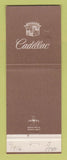 Matchbook Cover - Cadillac Smith Motors Wahpeton ND