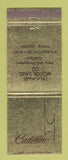 Matchbook Cover - Cadillac Delaware Motors Wilmington DE