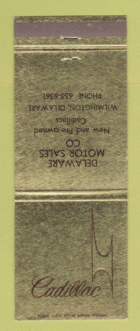 Matchbook Cover - Cadillac Delaware Motors Wilmington DE
