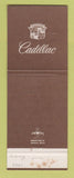 Matchbook Cover - Cadillac Delaware Motors Wilmington DE