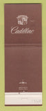 Matchbook Cover - Cadillac Hubacher Sacramento CA
