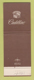 Matchbook Cover - Cadillac Nabers Costa Mesa CA