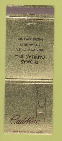 Matchbook Cover - Cadillac Thomas Los Angeles CA