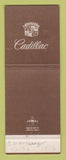 Matchbook Cover - Cadillac Thomas Los Angeles CA