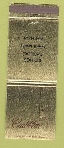 Matchbook Cover - Cadillac Ridings Long Beach CA