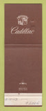 Matchbook Cover - Cadillac Modern Motors Glendale CA