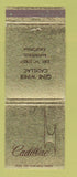 Matchbook Cover - Cadillac Gene Winer Bakersfield CA