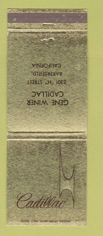 Matchbook Cover - Cadillac Gene Winer Bakersfield CA