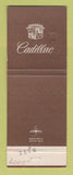 Matchbook Cover - Cadillac Cooke Motors Sarasota FL