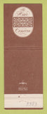 Matchbook Cover - The Hair Concern Hair Products Redondo Beach CA