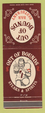 Matchbook Cover - Out of Bounds Bar Restaurant Denver Fort Collins Colorado
