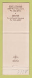 Matchbook Cover - Out of Bounds Bar Restaurant Denver Fort Collins Colorado