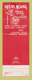 Matchbook Cover - Yen King Chinese Restaurant New York City