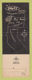 Matchbook Cover - Motel Dunes Lincoln City OR