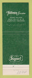 Matchbook Cover - Kilbourn Gardens Sturtevant WI WEAR