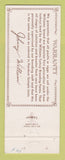 Matchbook Cover - Williams Turkey Breeding Oakdale CA