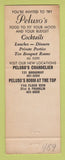 Matchbook Cover - Peluso's Restaurants Oakland CA
