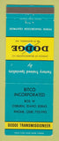Matchbook Cover - Dodge Transmissions Osburn ID Bitco Inc