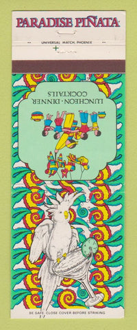 Matchbook Cover - Paradise Pinata Mexican Food Paradise Valley Phoenix AZ