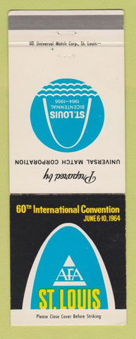Matchbook Cover - AFA Convention 1964 St Louis MO Universal Match Corp