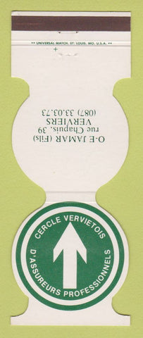Matchbook Cover - Cercle Vervietois OE Jamar Verviers Belgium