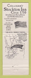 Matchbook Cover - Colligan's Stockton Inn Stockton NJ