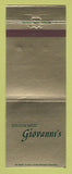 Matchbook Cover - Ristorante Giovanni's Beachwood OH