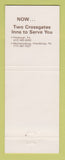 Matchbook Cover - Crossgates Inn Pittsburgh PA