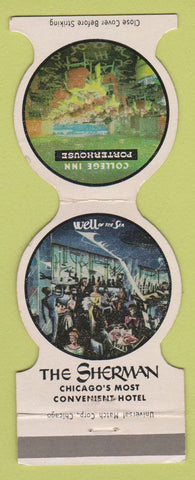 Matchbook Cover - Sherman Hotel Chicago IL Well of the Sea