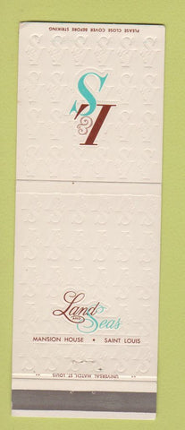 Matchbook Cover - Land and Seas Mansion House St Louis MO