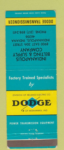 Matchbook Cover - Dodge Transmissions Indianapolis IN