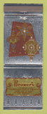 Matchbook Cover - Brower's Cafe Restaurant Long Beach CA Christmas WEAR