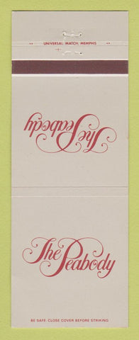 Matchbook Cover - The Peabody Hotel Memphis TN