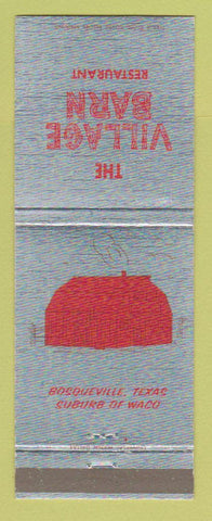 Matchbook Cover - The Village Barn Restaurant Waco TX