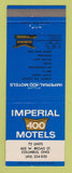 Matchbook Cover - Imperial 400 Motels Columbus OH