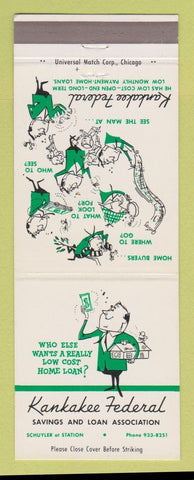 Matchbook Cover - Kankakee Federal Savings and Loan IL