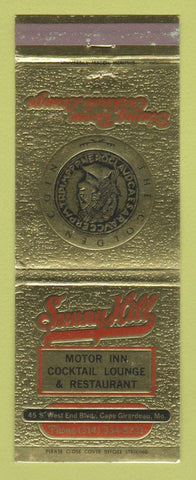 Matchbook Cover - Sunny Hill Motor Inn Cape Girardeau MO