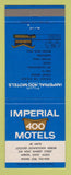 Matchbook Cover - Imperial 400 Motels Akron OH
