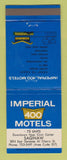 Matchbook Cover - Imperial 400 Motels Saginaw MI