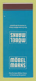 Matchbook Cover - Mobel Marks Hamburg Bergedorf Germany SAMPLE
