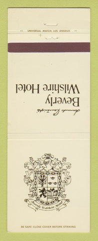 Matchbook Cover - Beverly Wilshire Hotel Beverly Hills CA